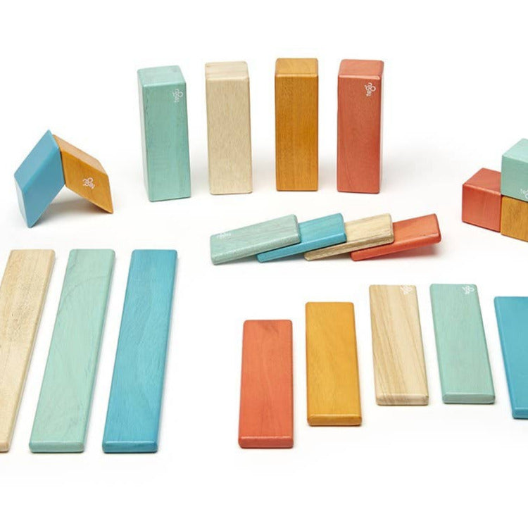 24 Piece Magnetic Wooden Block Set
