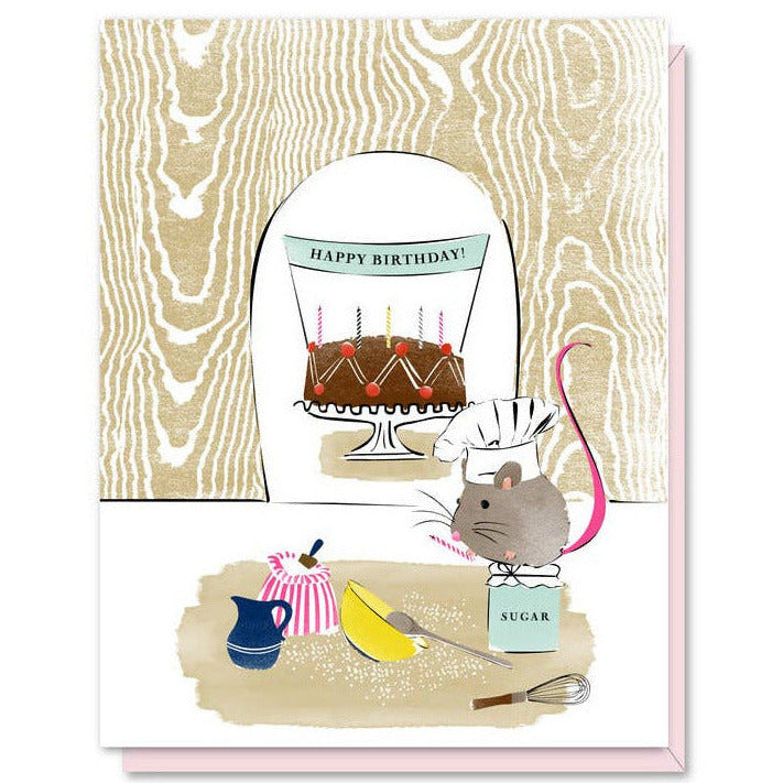 Baker Mouse Birthday Card