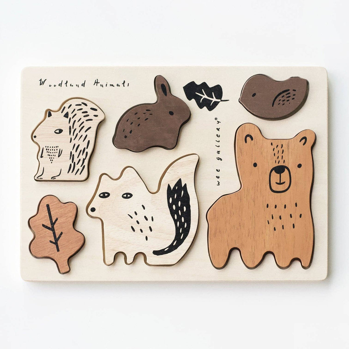 Woodland Animal Wooden Tray Puzzle