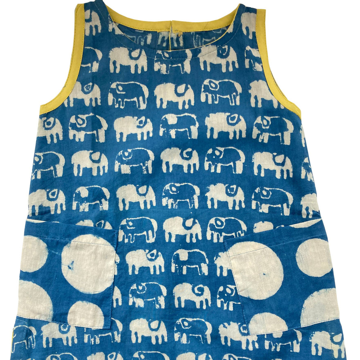 Dabu Block Printed Elephant Dress