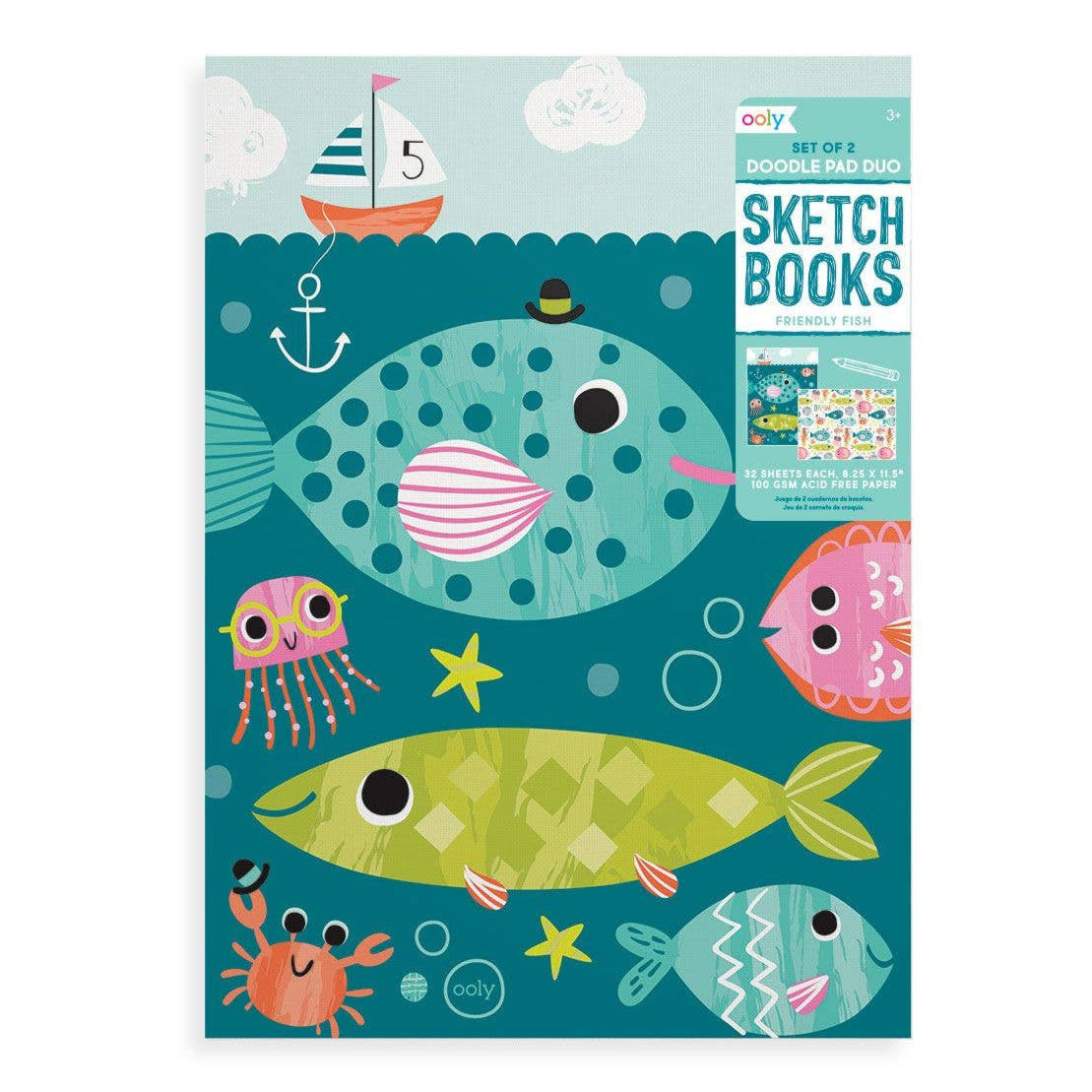Doodle Pad Duo Sketchbooks: Friendly Fish