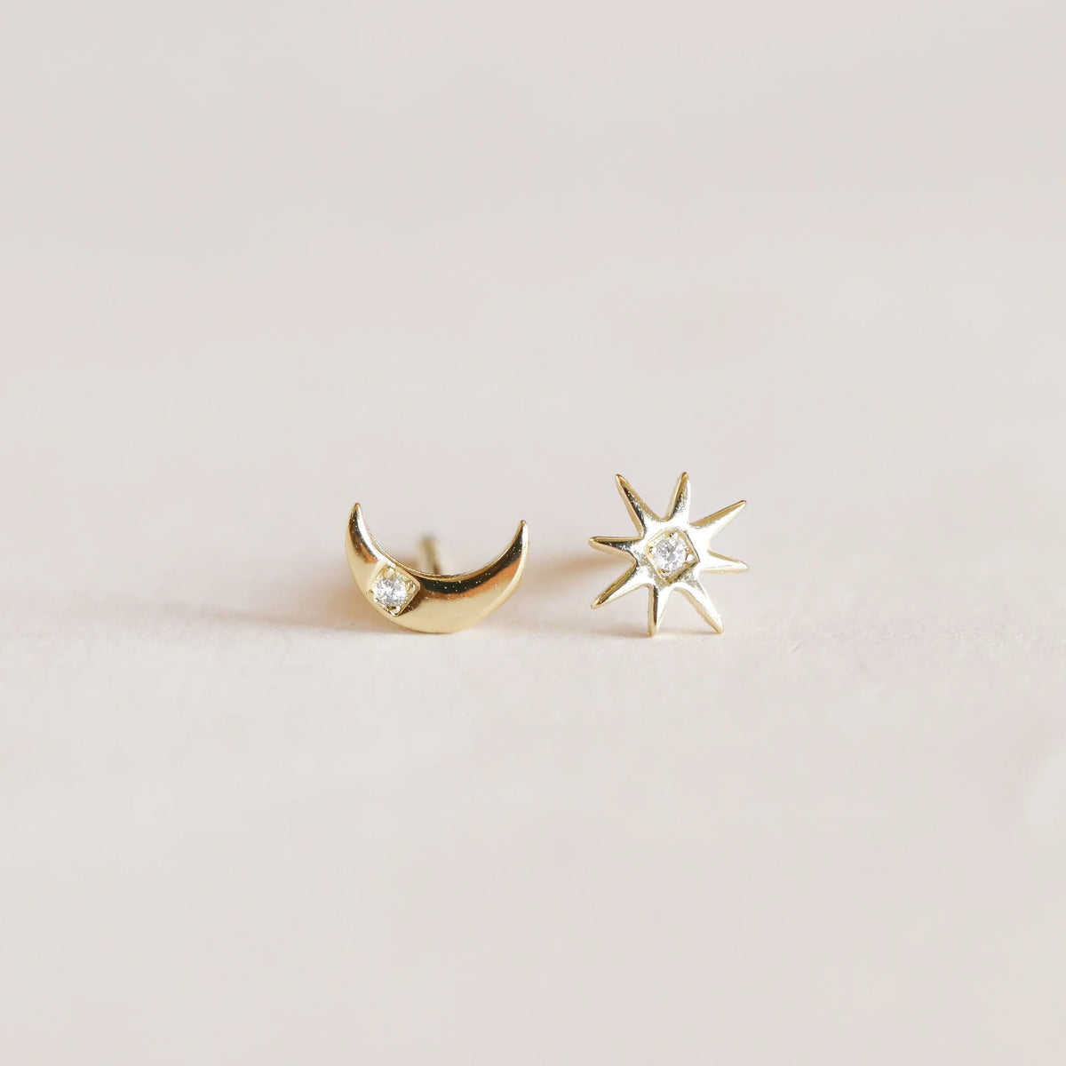 Sun &amp; Moon Earring Set