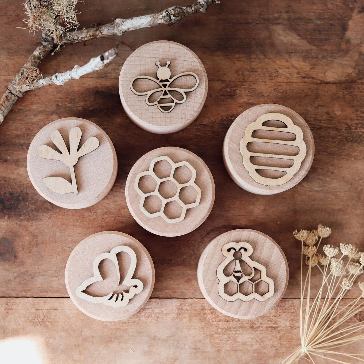 Wooden Nature Stampers
