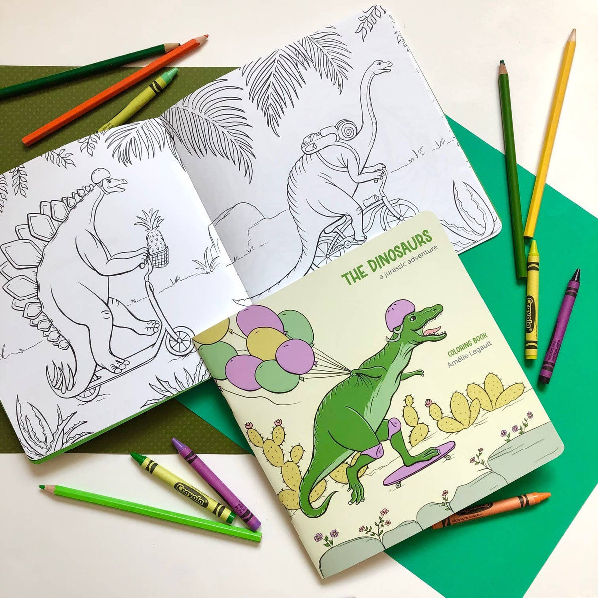 The Dinosaurs Coloring Book