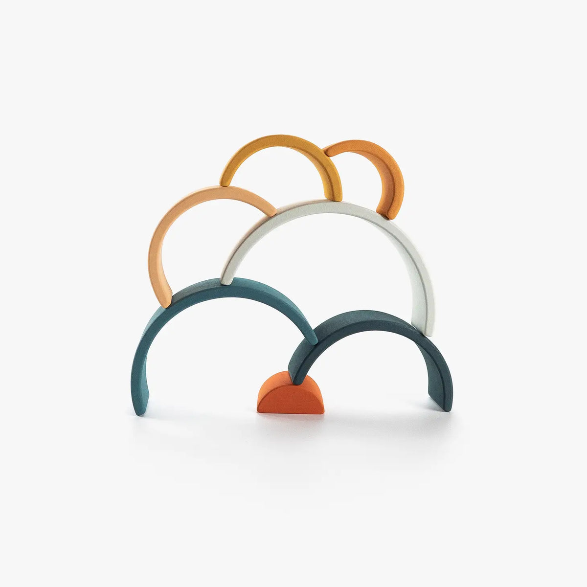 Wooden Rainbow Arch Stacking Toy