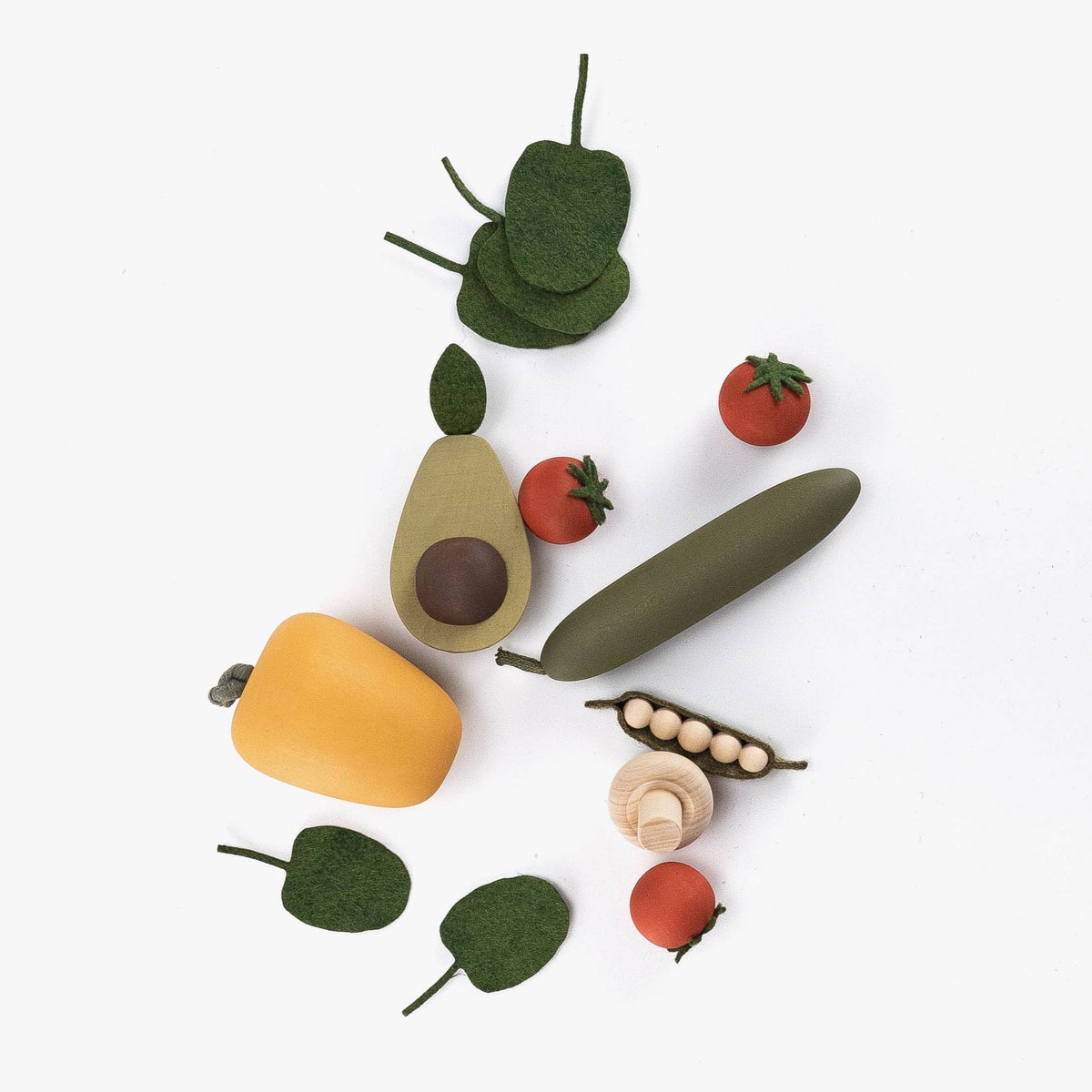 Wooden Vegetables/Salad Play Set